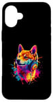 iPhone 16 Plus Artistic Colorful Jack Russell Terrier Headphones Dog Jacky Case