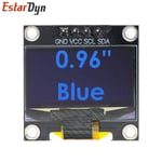 Panneau d'affichage OLED",0.96 pouces,ic SPI série 7/4Pin blanc/bleu/jaune/bleu/jaune,Module d'affichage SSD1306 12864,"écran LCD pour Arduino - Type NEW-Blue