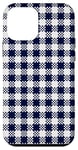 iPhone 12 mini Simple Navy Blue Tablecloth Seamless Pattern Case