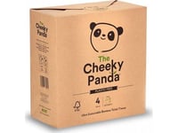 Cheeky Panda 3-Lagers Bambu Toalettpapper 4 Rullar I Papper - Cheeky Panda