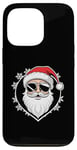 Coque pour iPhone 13 Pro Père Noël Avec Lunettes De Soleil Chapeau noel Et Barbe