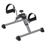 VAZILLIO Pédalier Pliable, Mini Vélo d'Appartement pour Musculation Fitness - Argent/Noir