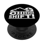 MTB Mountain Bike Humor OHHHH Shift! Funny Mountain Biker PopSockets PopGrip Adhésif