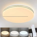 Plafonnier led Salon - Ø40cm Lampe de salon Dimmable avec télécommande 44W Lampe de chambre à coucher Ciel étoilé Moderne Chambre à coucher