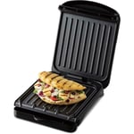George Foreman Small Fit Grill Griddle Hot Plate and Toastie Maker Machine Black