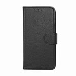 Flip Stand Leather Wallet Case For Samsung A40 Black