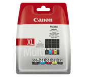 Genuine Canon PGI-550XL & CLI-551 Ink Cartridges for PIXMA MG5550 MG6450 MG7150