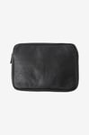 Les Deux - Laptopfodral Leather Laptop Sleeve - Svart