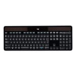 Logitech K750 Wireless Solar Keyboard for Windows, QWERTY Pan Nordic Layout - Black