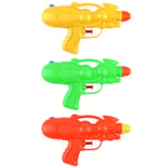 3x Water Gun Pistol Set Kids 17cm Toy Pump Shooter Outdoor Summer Garden Party