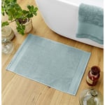 1001kdo - Tapis de bain coton Garance Bleu glacier