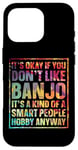 Coque pour iPhone 16 Pro Lecteur banjo Sunset Music Lover