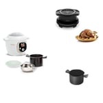 Moulinex Cookeo+ Multicuiseur intelligent haute pression + Extra Crisp Cookeo, Couvercle air fryer, Recettes croustillantes + Cuve Anti-Adhésive, capacité 6 litre