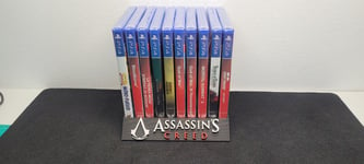 Expositor 10 jeux Assassin's creed ps2, ps4, ps5 xbox 360, xbox, gc, wii, wii u