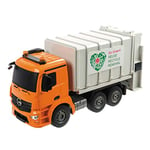 Mondo Motors- Mercedes Arocs Poubelle, Camion, Radio Commande, 63523, Gris, 1:20