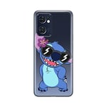 ERT GROUP mobile phone case for Oppo RENO 7 5G original and officially Licensed Disney pattern Stitch 007 optimally adapted to the shape of the mobile phone, partially transparent