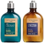 L'OCCITANE - Gel Douche Homme CAP CEDRAT - Gel Douche Parfumé - 2EN 1 - Corps & Cheveux - Vegan Formula + Gel Douche Homme L'OCCITAN - Gel Douche Parfumé - 2EN 1 - Corps & Cheveux - 250ML