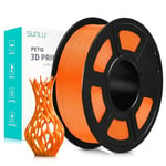 SUNLU PETG Filament 1.75mm, Neatly Wound Filament, Filament PETG Résistant pour Imprimante 3D, Précision Dimensionnelle +/- 0.02mm, 1kg (2.2lbs), Orange