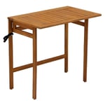 Table de balcon pliante en bois massif L80 cm CARMEN