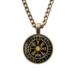 Vägvisare Vegvísir Viking Symbol Vikingar Nordisk Mytologi Norse Mythology Vegvisir Valknut Halsband