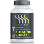 Algae Oil Omega 3 500mg - 60 Capsules - Vegetarian and Vegan - Transforme