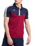 Erima Squad Sport Polo Homme New Navy/Bordeaux/Silver Grey FR: S (Taille Fabricant: S)