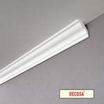 DECOSA Moulure S50 (Sophie) - polystyrène - blanc - 40 x 45 mm - long. 2 m - blanc