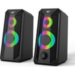 Enceinte PC GAMENOTE SK202 2.0 RGB, alimenté par USB