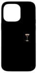 Coque pour iPhone 14 Pro Max Verre à expresso Martini minimaliste élégance de poche