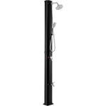 Costway - Douche Solaire de Jardin 35L 217cm avec Pommeau de Douche Rotatif à 360° Température et Pression Réglables pour Cour Noir