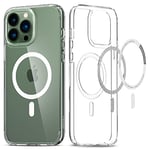 Spigen Ultra Hybrid MagFit Case for iPhone 13 Pro Max, Compatible with MagSafe Accessories - White