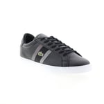 Lacoste Grad Vulc 120 2 P SMA Mens Black Leather Lifestyle Trainers Shoes