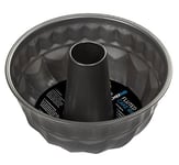 Chef Aid Moule à gâteau cannelé anti-adhésif avec revêtement antiadhésif, idéal pour le pain ou les centres de table à gâteau avec motif fluide, mesure interne de 21 cm de diamètre