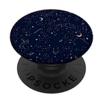 Popsocket pour Téléphone Étoiles Bleu Constellation Galaxie PopSockets PopGrip Adhésif