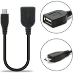 Adaptateur Micro USB vers USB 2.0 OTG Cable Adaptateur Noir  INECK®