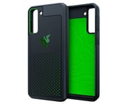 Razer Arctech Pro Black pour Samsung Galaxy S21+ - Coque de protection avec technologie de refroidissement Thermaphène (protection contre les chutes de 3 mètres, antibactérien) Noir