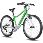 PROMETHEUS BICYCLES PRO® barncykel 24 tum, grön vit EMERALD