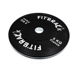 Fit&rack DISQUE OLYMPIQUE - ENTRAINEMENT 2.0 (5 KG - NOIR LISERET & IMPRESSION Noir