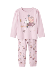 NAME IT Kids' Peppa Pig Pyjama Set, Winsome Orchid