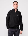 BOSS Green Perform-X Quarter Zip Mens Jumper - Black - Size X-Large