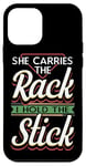 Coque pour iPhone 12 mini She Carries The Rack I Hold The Stick Pool Billards