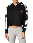 Adidas Cropped Hood Sweatshirt - Black, 36