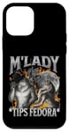 Coque pour iPhone 12 mini M'Lady Tips Fedora Funny Cringe Werewolf Meme Bootleg