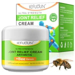 Bee Venom Cream for Arthritis 100G, Bee Venom Joint Relief Cream for Muscles Swollen, Legs Massage, Muscle Recovery, Natural Bee Venom Cream Gel for Joint Pain Relief on Back, Neck, Hands, Feet