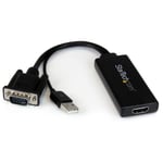 StarTech.com VGA to HDMI Adapter with USB Audio &amp; Power – Portable