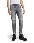 G-Star Homme Jean 3301 Slim, Gris (sun faded glacier grey restored 51001-C293-D112), 27W / 32L