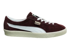 Puma x David Obadia Crack CC Cordovan Low Lace Up Mens Trainers 369476 01 - Burgundy Textile - Size UK 7.5