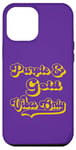 iPhone 13 Pro Max Purple Gold Vibes Only School Pride Team Institution Colors Case