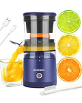 Electric Juicer Rechargeable - Citrus Juicer Machines with USB and Cleaning Brush Portable Juicer for Orange, Lemon, Grapefruit