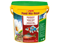 Sera Pond Mix Royal, Dammfisk, Torr Fiskmat, Mix, Vitamin A, Vitamin B1, Vitamin B2, Vitamin C, Vitamin D3, Vitamin E, Stor, Medium, Liten, 32,5%